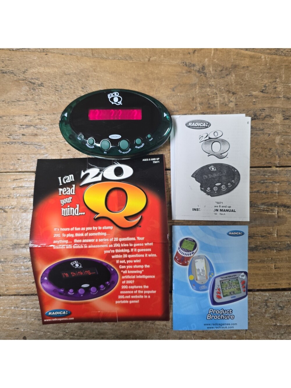 Radica 20Q Game Version 2.0 Handheld Electronic Game, Mattel, 2007